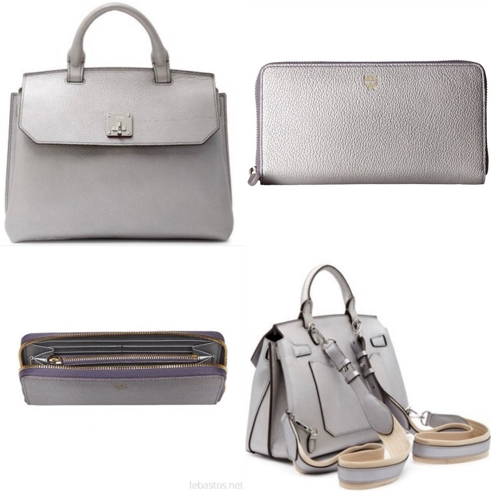 MCM Park Ave Convertible Satchel/Backpack &  Milla Spike Continental Zip Wallet